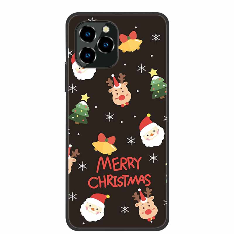 Phone Case For Oukitel C21 Pro Christmas Silicone TPU Soft Cover For Oukitel C21 Pro Coque Protector Bumper OukitelC21 Elk Funda