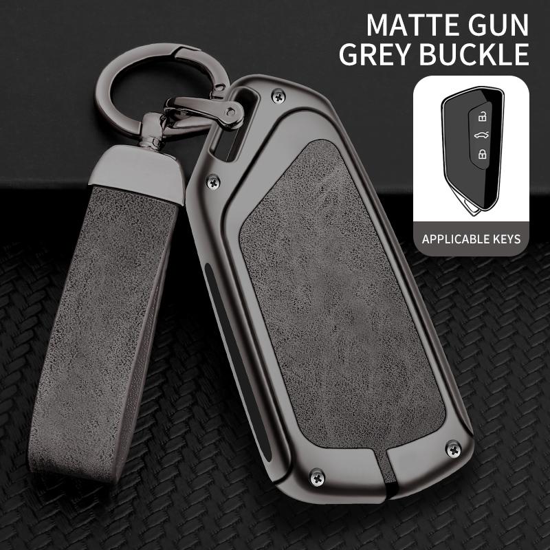 Чехол для автомобильного ключа из литой кожи для VW Volkswagen Golf 7 MK7 Tiguan MK2 для Seat Ateca Leon FR 2 Ibiza Skoda Octavia Kodiaq