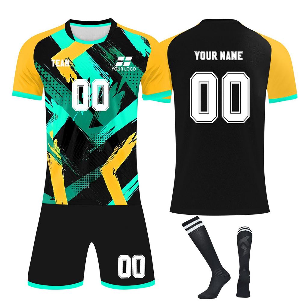 Personalised Shirts Kit Mens Girls With Name Number Custom Football Jerseys For Boys Training Suit