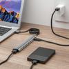 USB-концентратор с длинным кабелем, 8 портов, разветвитель USB x USB, основной кабель питания для ноутбука 3.0 6, (с блоком питания USB-C 5 В/3 А) (47 дюймов/120 см)