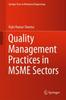 The Quality Management Practices In MSME Sectors Book