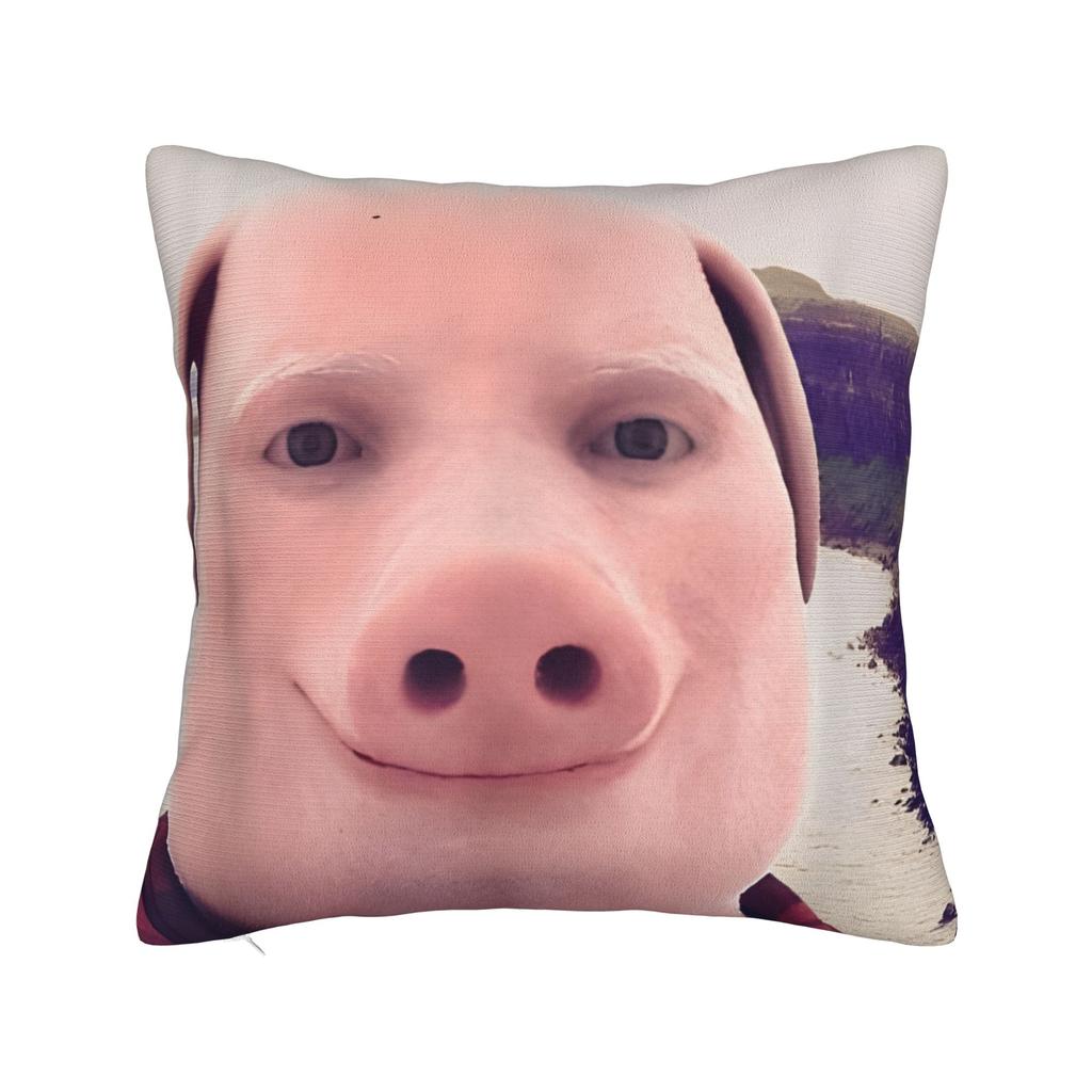 Funny Tung Tung Tung Sahur Italian Brainrot Meme Pillow Cover Comfy Cushion Cover Funny Pillow Case For Wedding Party Home Decor