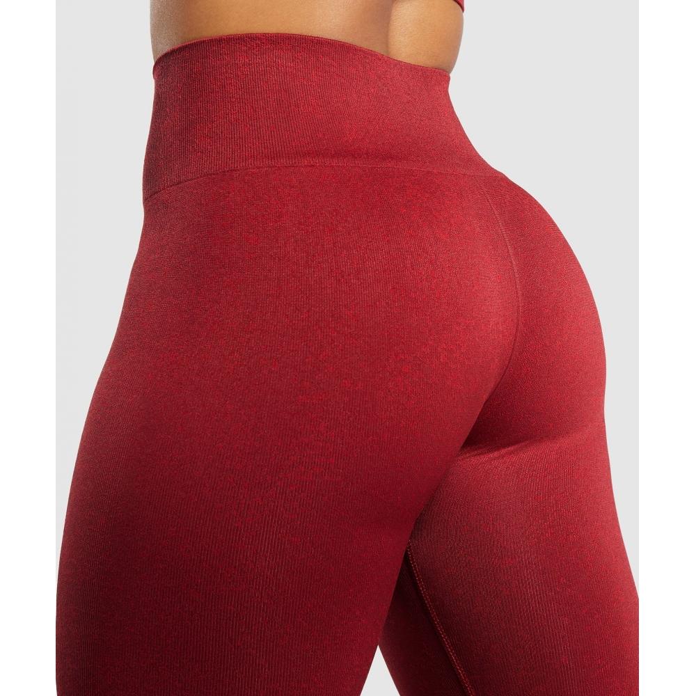 Gymshark Адаптируйте бесшовные леггинсы Fleck Reps Red Conditioning Red B2a1b Rbyc