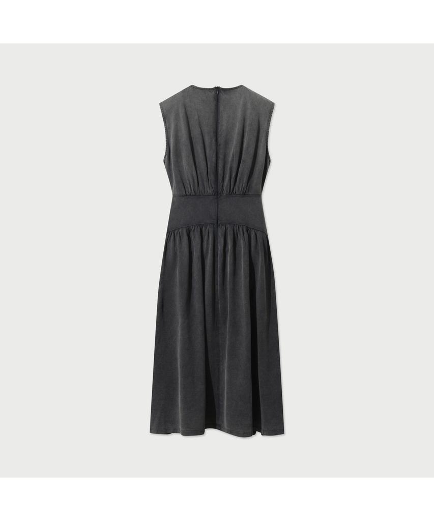 IROWOMEN Nevataspe Jersey Shirring Dress Iodaa25101Bkl
