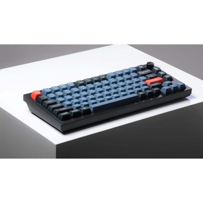 Clavier Mécanique - Keychron - Q1 QMK - Noir Carbone - Gateron G Pro Marron - Rétroéclairé RVB