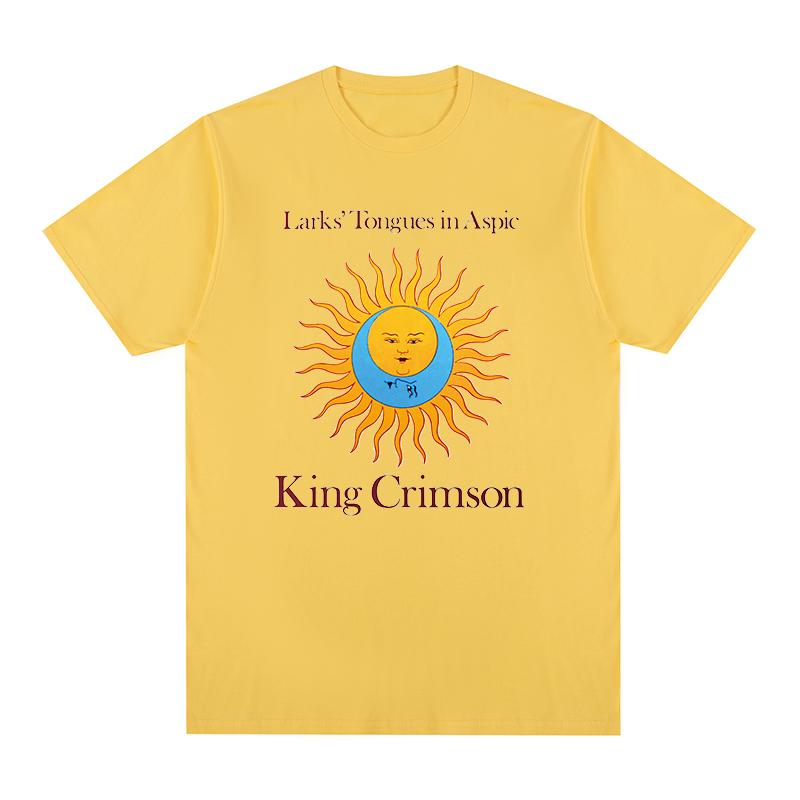 King Crimson Графическая футболка с принтом рок-музыки Хлопок Мужская футболка Новая ФУТБОЛКА Женские топы
