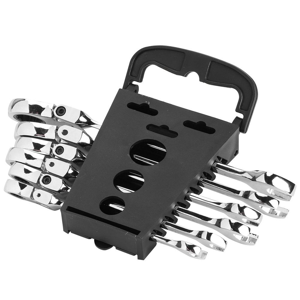 6 шт. гибкая головка многофункциональный гаечный ключ с трещоткой 8-17 мм набор инструментов для ремонта