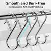 10Pcs Windproof Kitchen Pot Rack Hooks S-Shape Garden Hanging Clasp  Bathroom Accessories