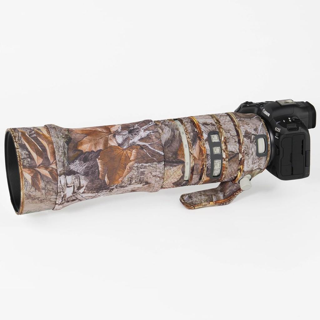 CHASING BIRDS Camouflage Waterproof Lens Coat for Canon RF L IS USM Rainproof Lens Protector 100-500mm F4.5-7.1 Lens, (Forest)