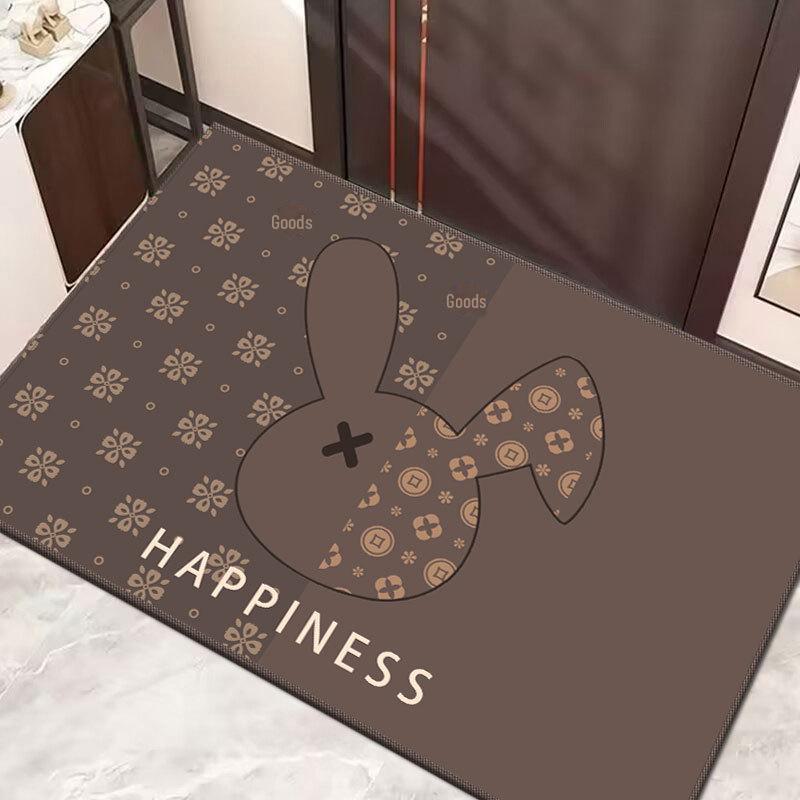 Chao Bunny Light Luxury моющийся нескользящий водопоглощающий дверной коврик