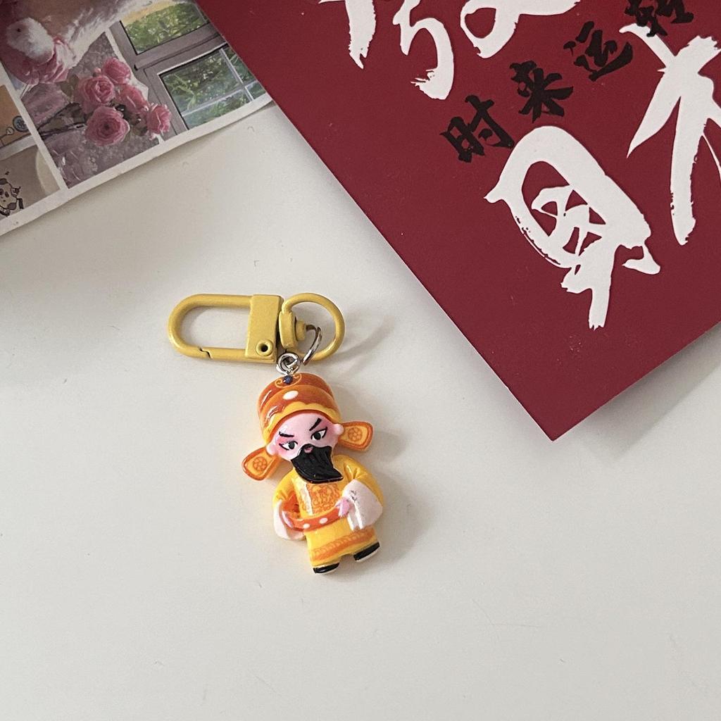 Брелок с персонажем китайской оперы Гочао: Трендовый мультяшный кулон-аксессуар для пар и лучших друзей