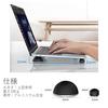Briqual Laptop Stand, PC Stand with Cooling for MacBook, Portable, Lightweight, Round Shape (White)