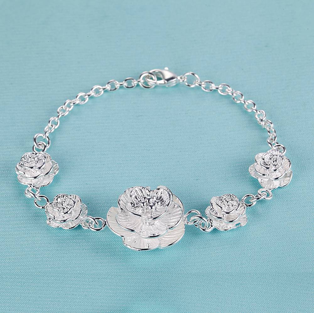 925 Silver Bracelet Heart High Quality Romance Chain For Woman Men Fashion Engagement Party Wedding Jewelry Gift