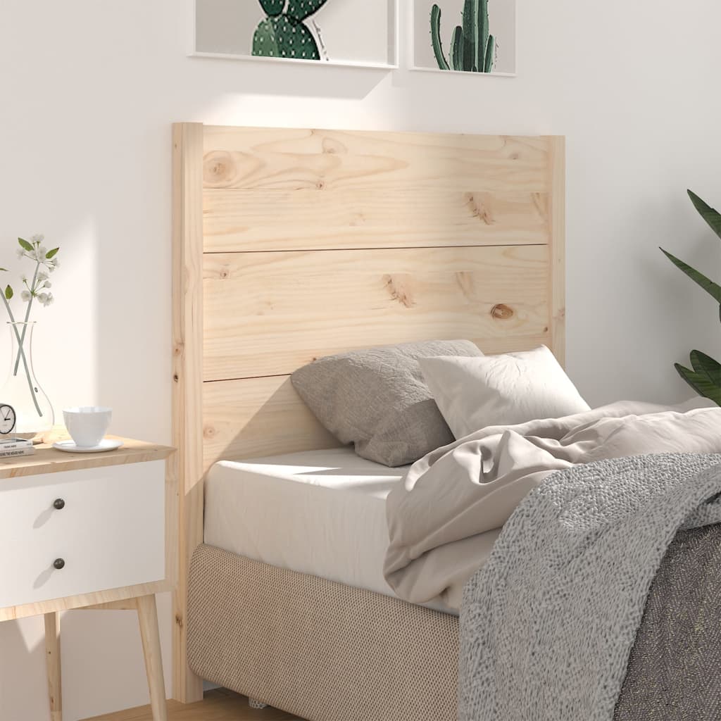 Vidaxl Wezgłowie Łóżka, 81X4X100 Cm, Lite Drewno Sosnowe