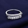 925 Silve Gorgeous Shiny Zircon Stone Ring For Women Engagement Wedding Luxury High Quality Fine Jewelry