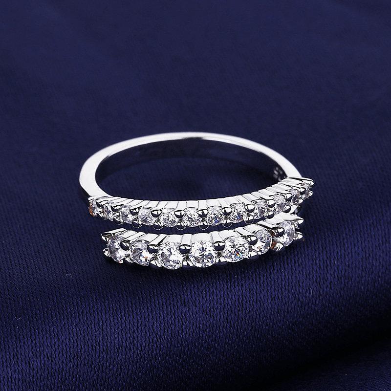 925 Silve Gorgeous Shiny Zircon Stone Ring For Women Engagement Wedding Luxury High Quality Fine Jewelry
