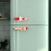 1 Pair Christmas Refrigerator Handle Covers Cookie Man Design Fabric Cloth Kitchen Appliance Handle Sleeves
