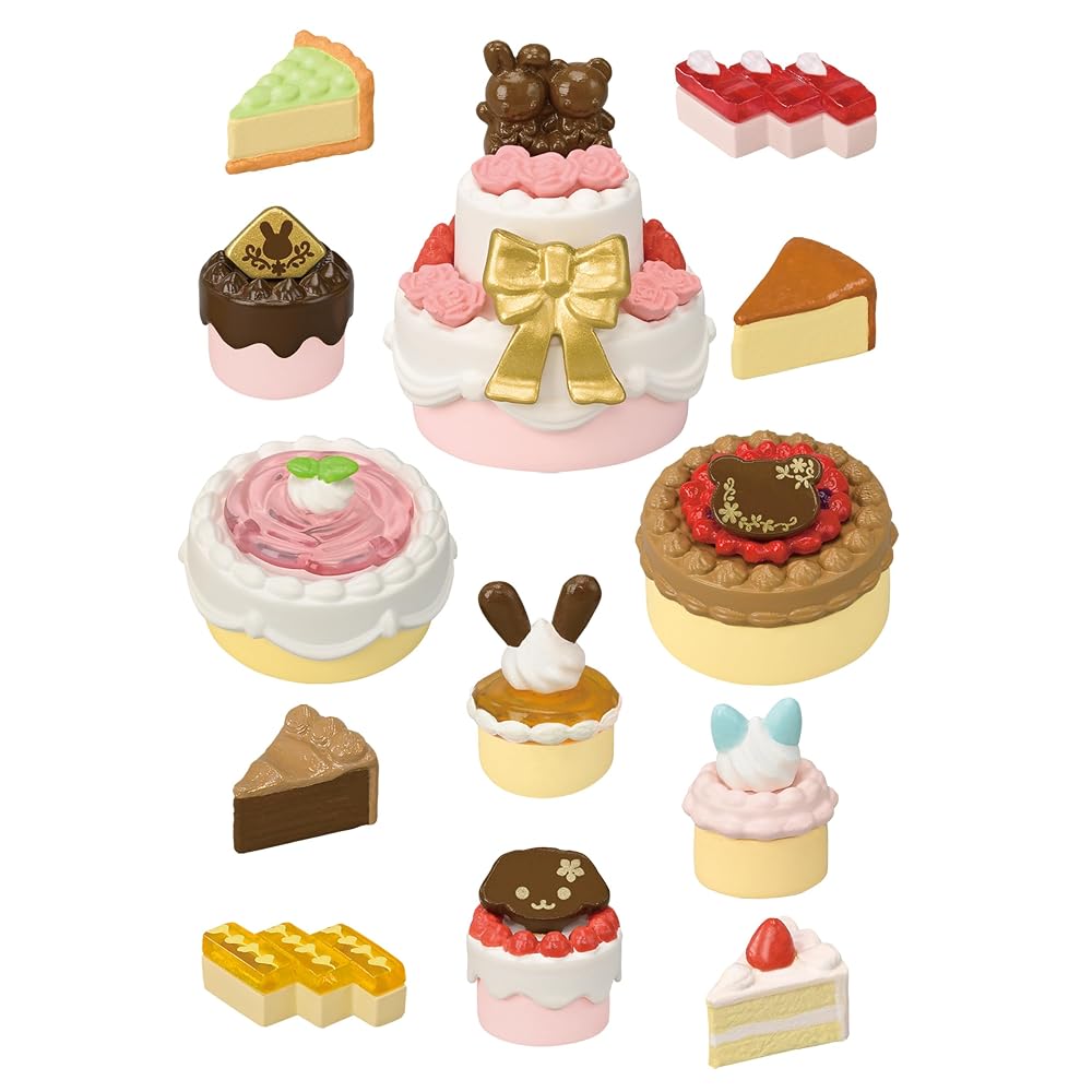EPOCH Sylvanian Families Sweet Pâtissier Cake Shop Furniture Set for Dollhouse, Age 3+