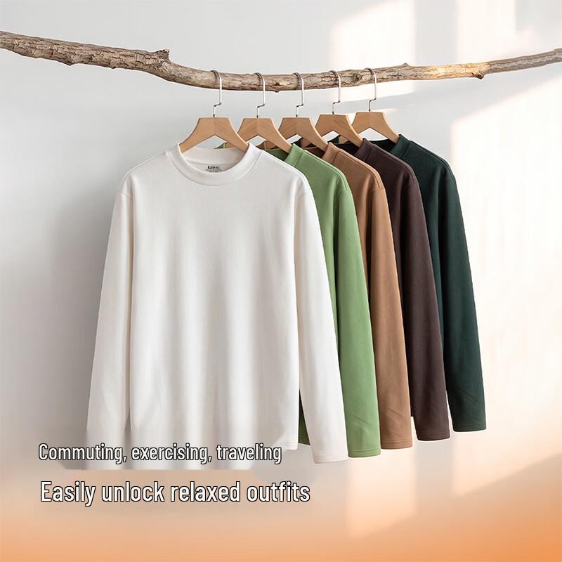 Baleno Men's Thermal Mock Neck Long Sleeve Shirt 2-Pack