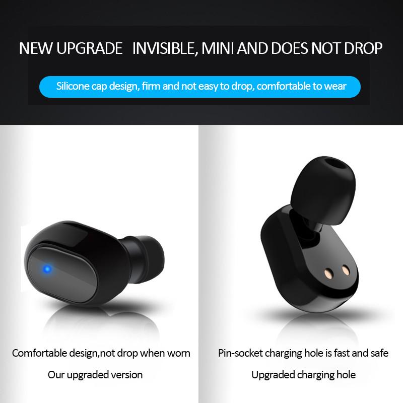 A6S TWS Беспроводные наушники Bluetooth 5.0 Стереогарнитура Спортивные наушники Микрофон с зарядным устройством для смартфона