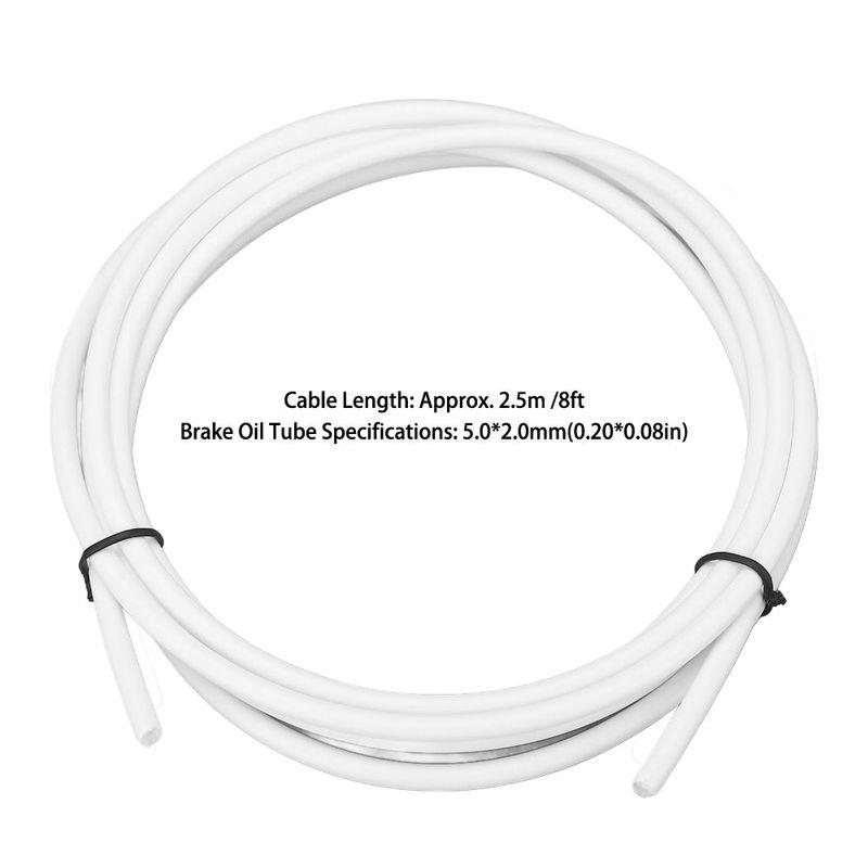 Durable with 4 Olives and Inserts Brake Hose Kit Easy To Install White Hydraulic Disc Brake Hose Disc Brake Hose Kit Bike Repair
