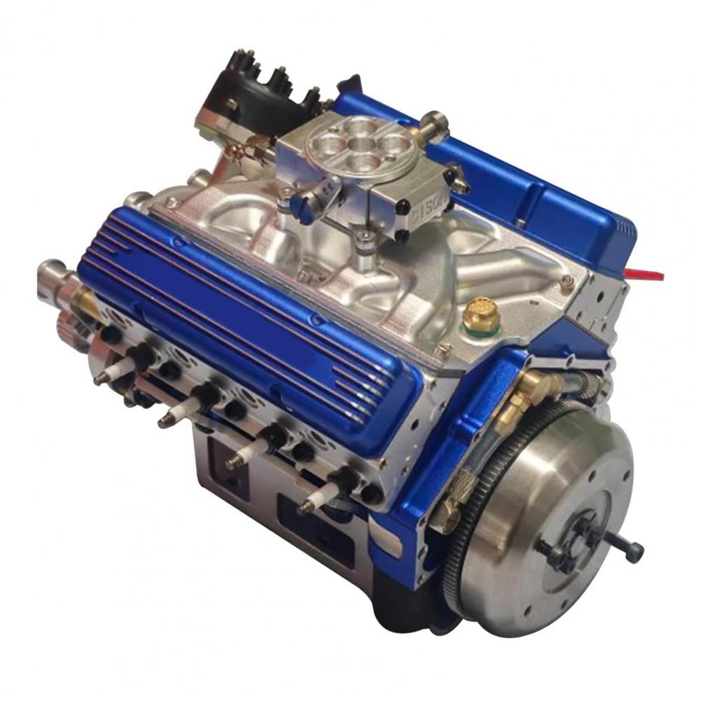 Напольная модель двигателя V8 из смолы для гаража, статуэтка для автолюбителей, фигурка двигателя малого объема, коллекционный подарок для взрослых
