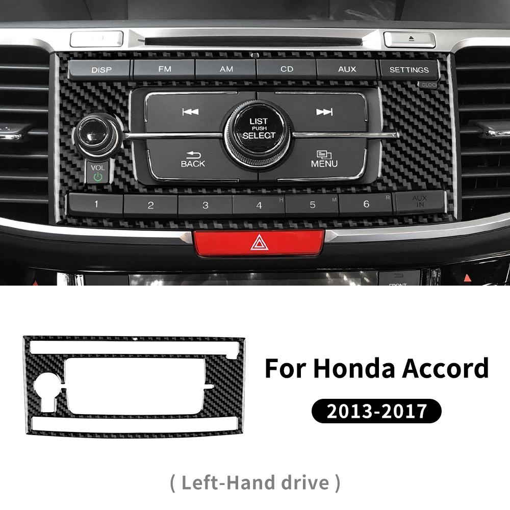 Наклейка на интерьер в стиле карбона для Honda Accord 2013 2014 2015 2016 2017 LHD Панель интерьера