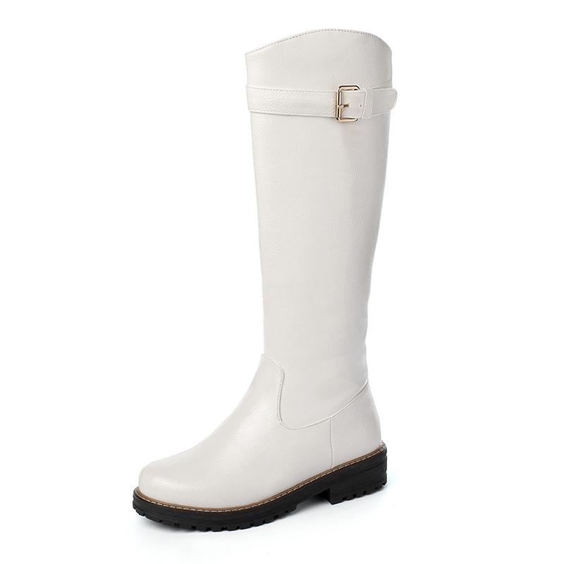 Меховые плюшевые высокие сапоги для зимы, женская зимняя обувь 2024 года, белые, черные, модные, для верховой езды, дождевые женские туфли, повседневные сапоги до колена, женские