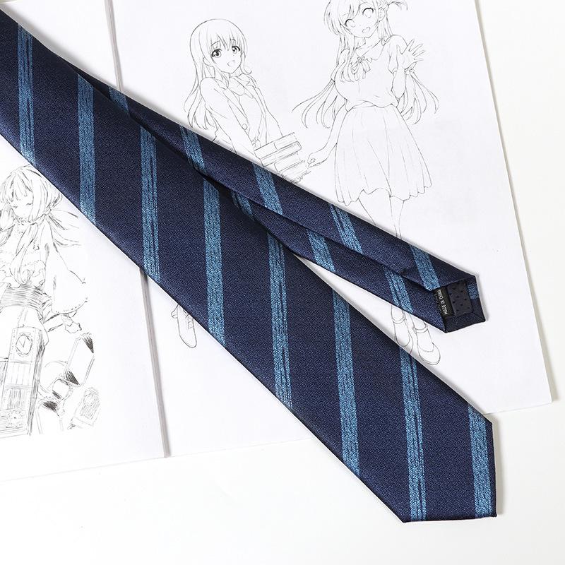 Женская рубашка JK Academy, не требующая глажки, в красную/коричневую полоску, с синим галстуком ручной работы кофейного цвета