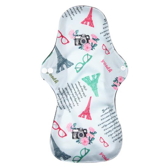 Менструальные прокладки из бамбукового хлопка, многоразовые, моющиеся, гигиенические прокладки большого размера