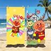 Мультяшное полотенце A-ANPANMAN из полиэстера, пляжное полотенце, быстросохнущее, не оставляющее песка, банное полотенце для лета, бассейна, путешествий, отпуска