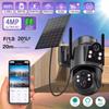 New 4k 8MP Solar Camera with 7800 MAh Battery Dual Lens WIFI IP Camera PIR Human Detection Night Vision Security Surveillance ICSEE