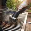 Stainless Steel Electric BBQ Cleaning Brush Double Wheel Roller Grill Brush  Household