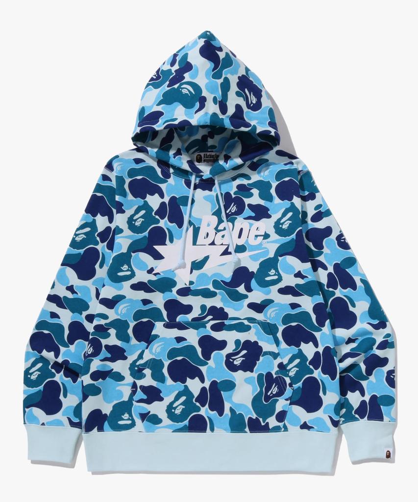 Abc Camo Bape Star Pullover Hoodie (M) Blue