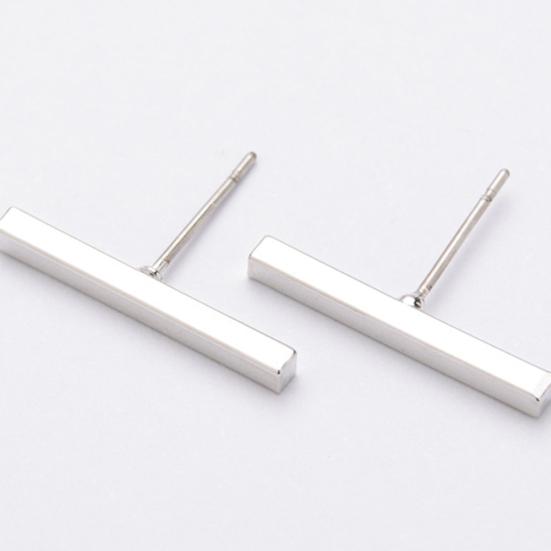 Минималистский бар Stick Line Женщины Серьги-гвоздики Партия Ювелирные изделия День Святого Валентина