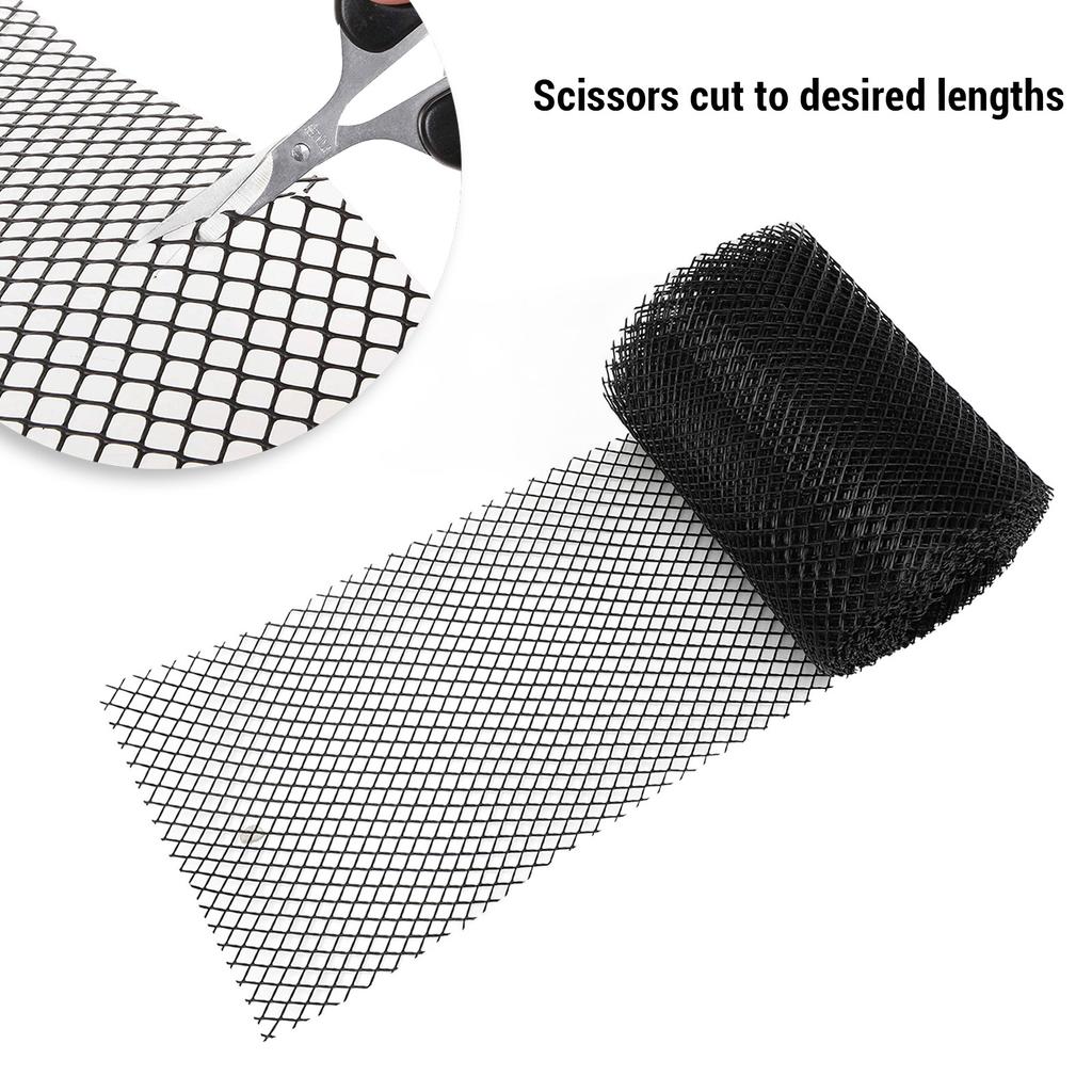 Пластиковая сетка для защиты желоба в рулоне предотвращает засорение водосточной трубы, листовой фильтр, сетка для защиты желоба для дренажных систем