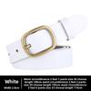 Womens Second Layer Leather Belt With Metal Buckle For Jeans And Skirts Spring Summer Accessory
