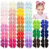 25/30/40/50/60Pcs 3inch Sunflower Hairclips for Children's Hair Accessories  Kids Baby Hairpin Girls Headclip