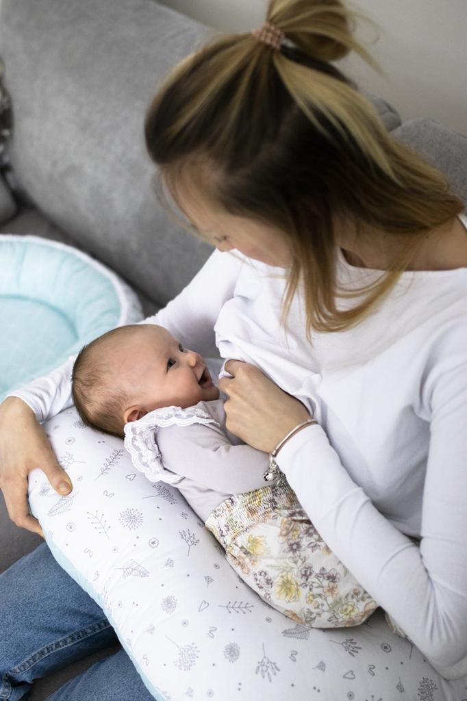 Bellochi Baby Nest Pod Baby Sleep Pod for Newborn - 100% Cotton - 90x60x12cm - with Protective Edges CuMint