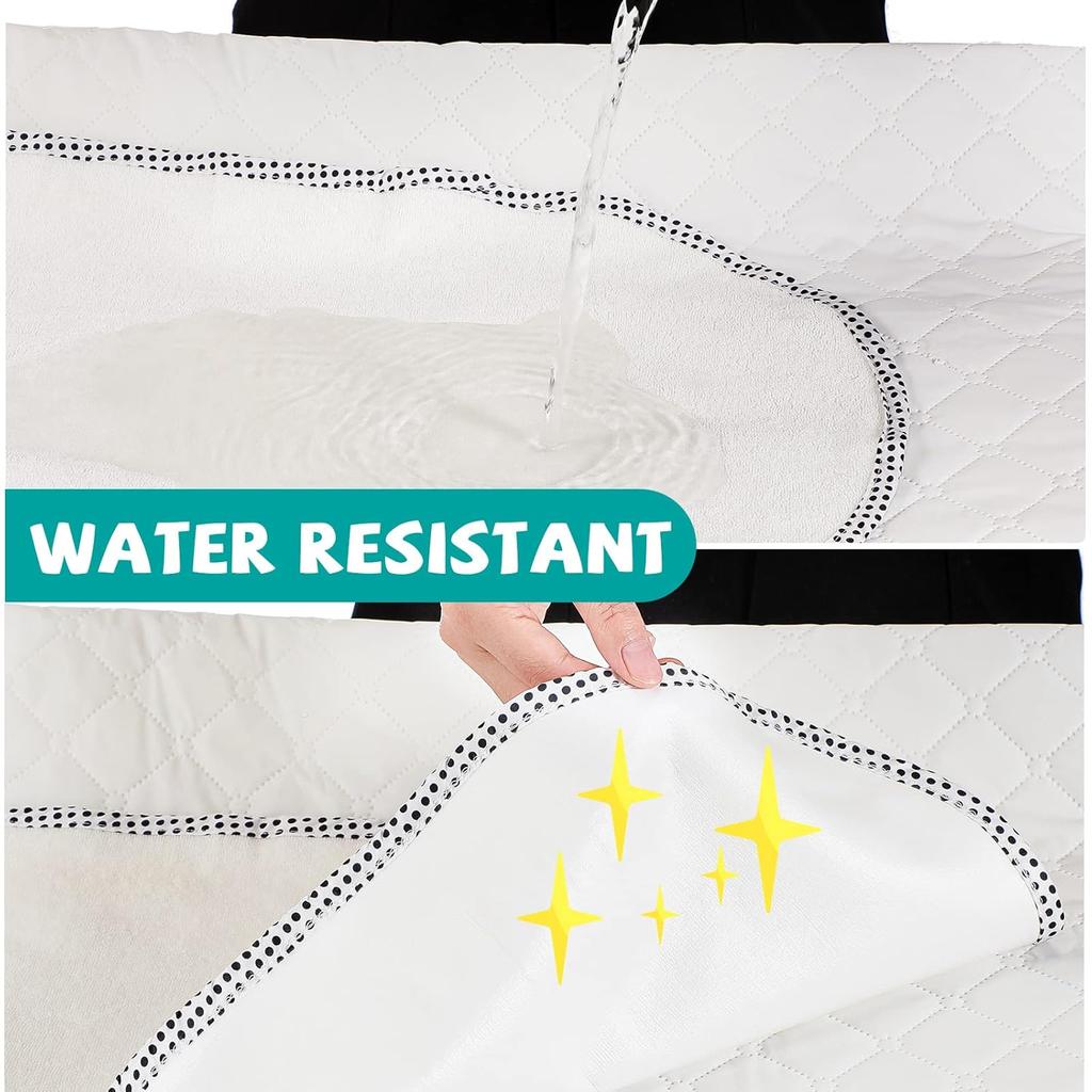 Chumia 12 Pack Baby Waterproof Changing Pad Liners Portable Baby Changing Mat Soft Flannel Cotton Reusable Table Cover Liners for Boys Girls