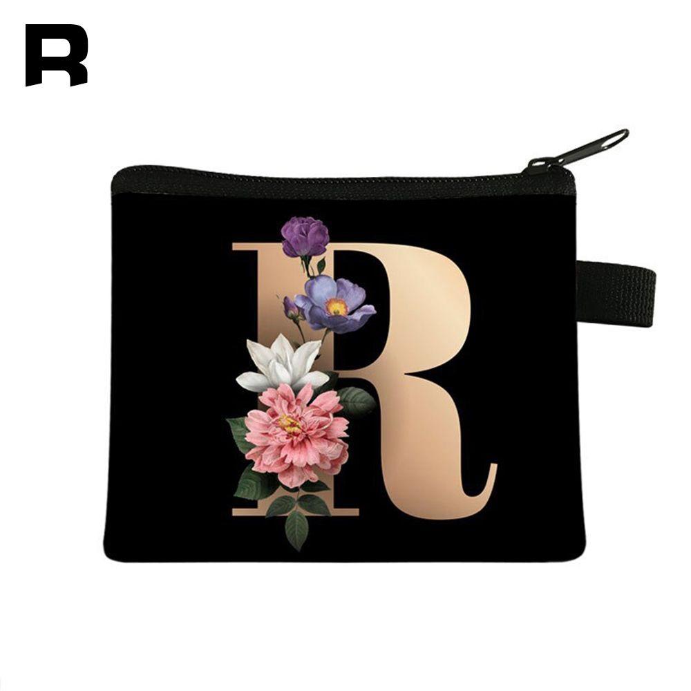 1 шт. Кошелек для монет с принтом букв Женский Мини-держатель для карт Маленький кошелек Сумка для повседневного хранения Кошелек-клатч для девочек