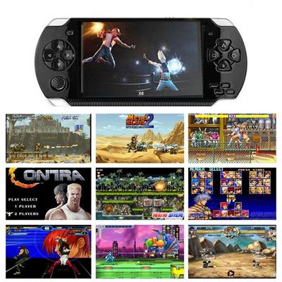 Портативная портативная игровая консоль PSP, 8 ГБ, 32 бита, 4,3 дюйма, X6, аркадная ностальгия, ретро, FC, портативная электронная портативная консоль GBA, 10 000 игр