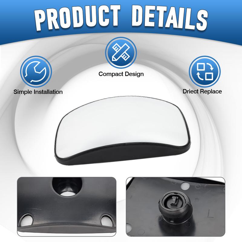 Left/Right Hood Mirror Non-Heated Convex Glass for Freightliner Cascadia 2008-2017 Left Hand Drive 955-5206 28729C