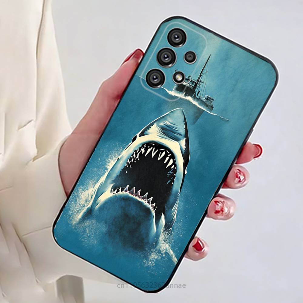 Movie J-Jaws Phone Case For Samsung Galaxy A13,21s,22,31,32,52,53,71,80,A91 Soft Black Shell