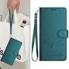 Leather Wallet Flip Case For Doogee N55 Plus N60 Pro Note 58 59 56 56x Keep Smile Embossed Design with Wrist Strap