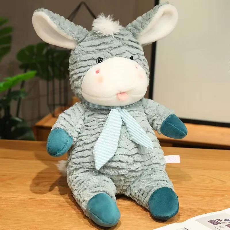 Милая плюшевая игрушка в виде осла, мягкая плюшевая подушка для объятий в виде осла, кукла-машина для захвата, детский подарок на день рождения