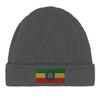 Bonnet Drapeau Éthiopie En Gris