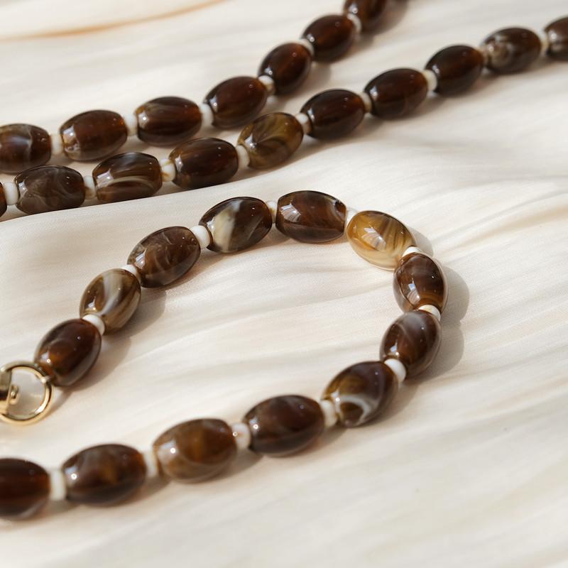 Новый аксессуар для телефона, часть цепочки для мобильного телефона, универсальный ремешок с бусинами, на плечо и шею, через плечо, ремешок для смартфона, чехол-цепочка