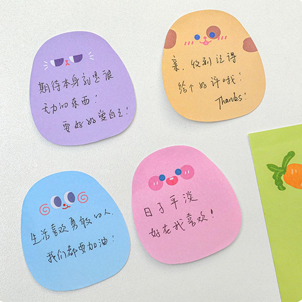 60 листов мультяшной бумаги для заметок самоклеящаяся бумага для заметок цветная бумага для заметок блокноты 2.28x2.56 дюймов для учеников учителей