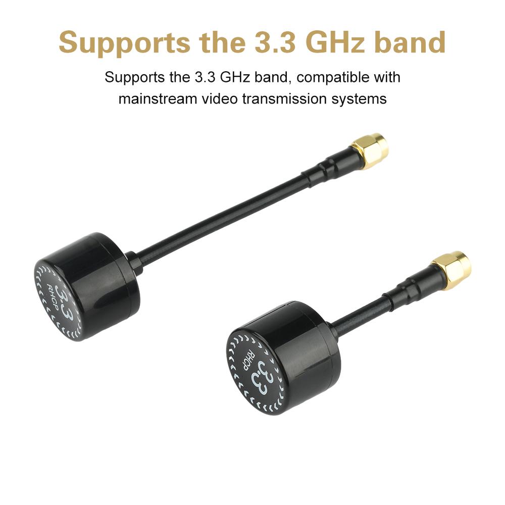 3.3G Antenna RHCP 4.5dBi High Gain SMA/RP-SMA for RC FPV Drone Model Transmitter Antenna image transmission antenna 68mm 105mm